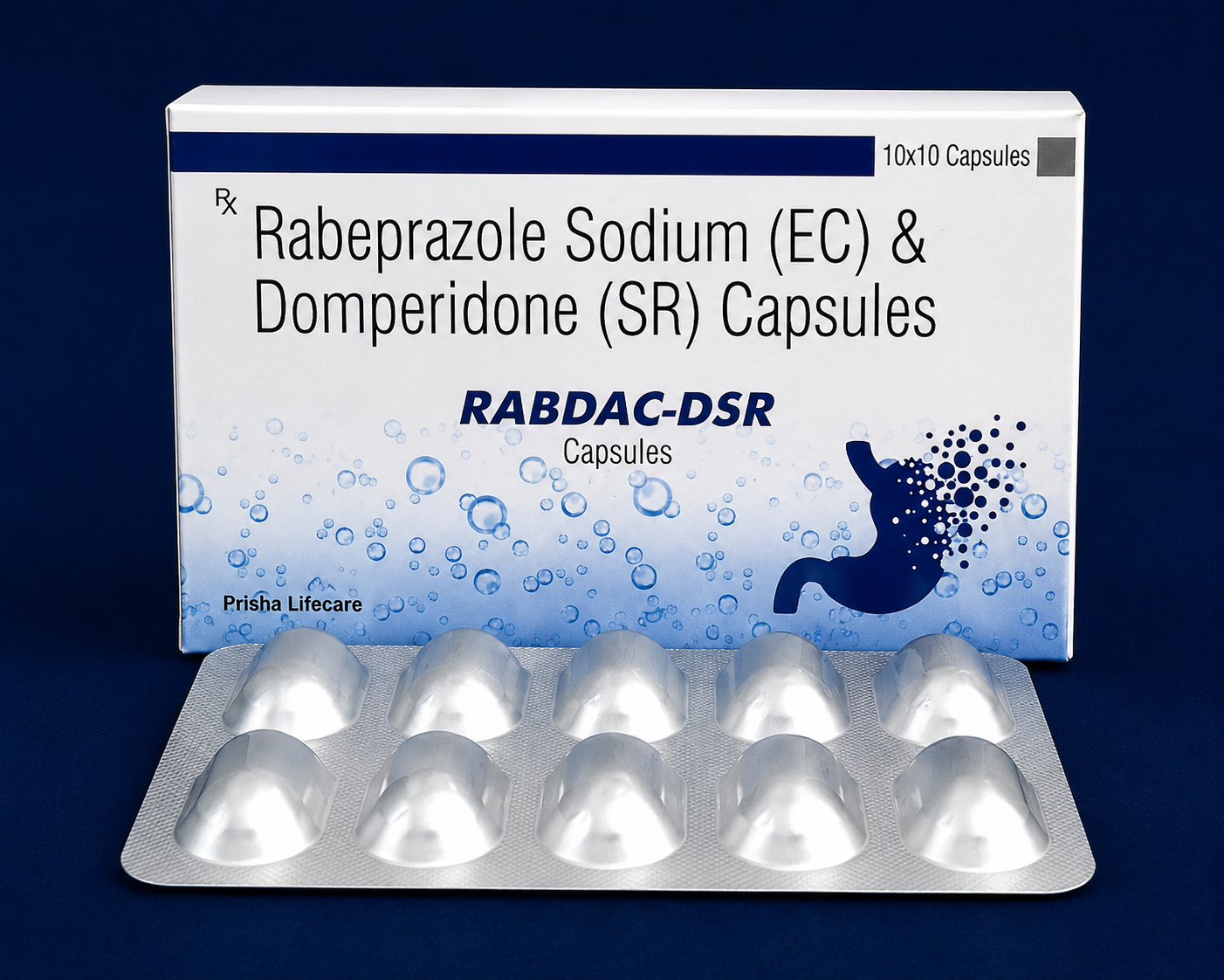 Rabeprazole Sodium (EC) & Domperidone (SR) Capsules